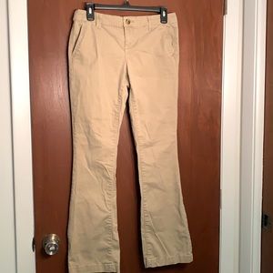 Mossimo Supply Co. Mid-Rise Bootcut Khakis. Size 6.